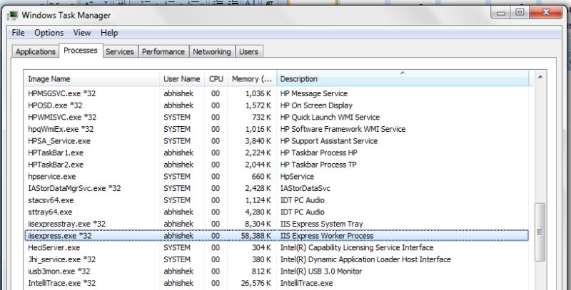 process in task manager